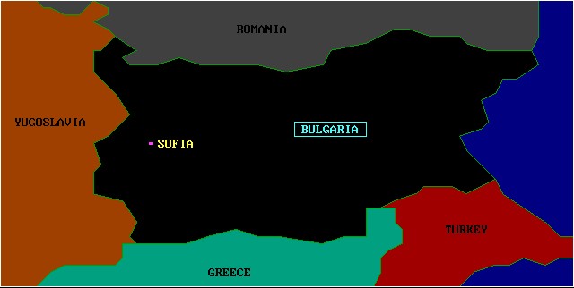 Map of  Bulgaria