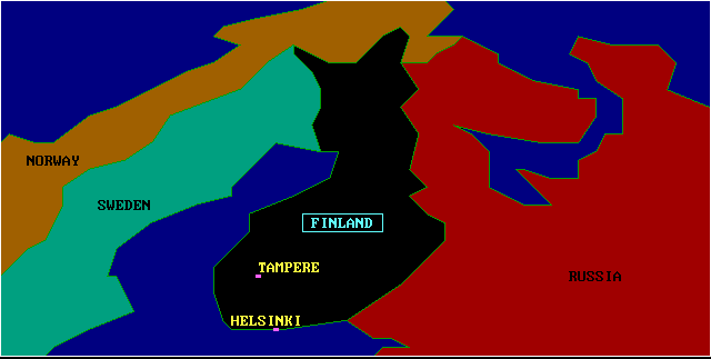 Map of Finland