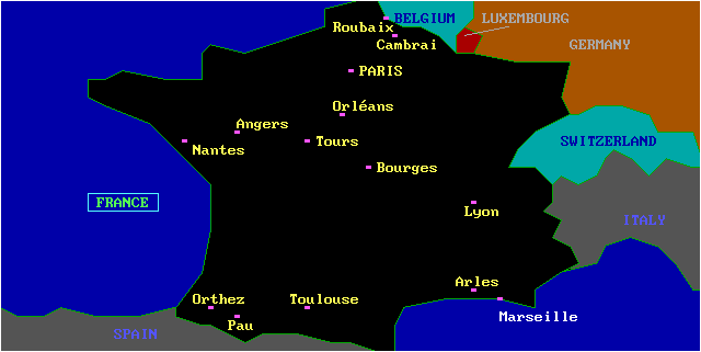 Map of  France