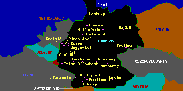Map of  Germany