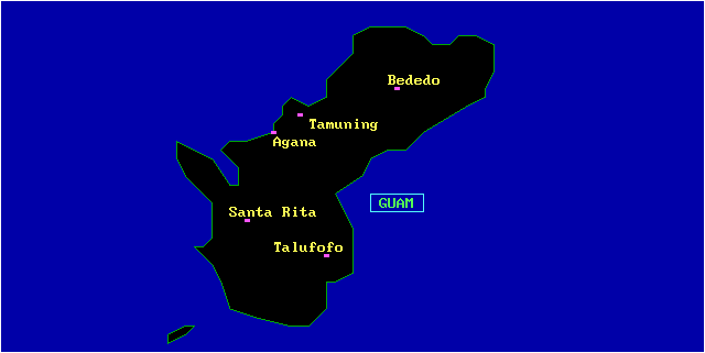 Map of  Guam