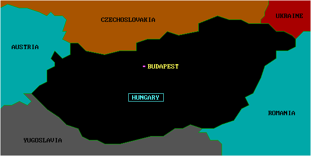 Map of  Hungary