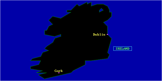 Map of  Ireland