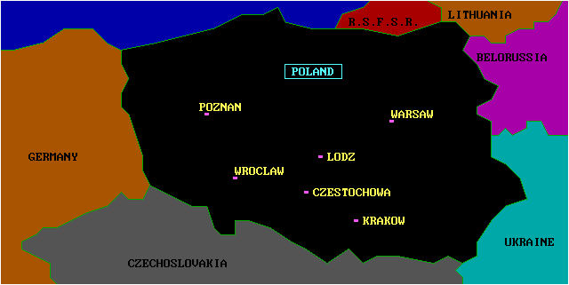 Map of  Poland