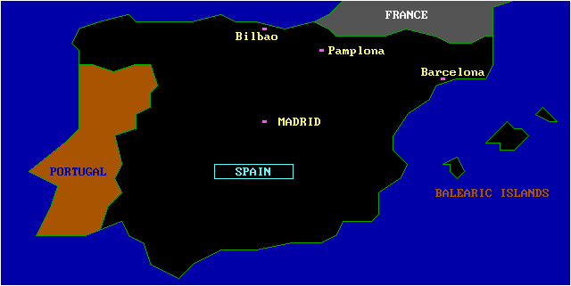 Map of  Spain